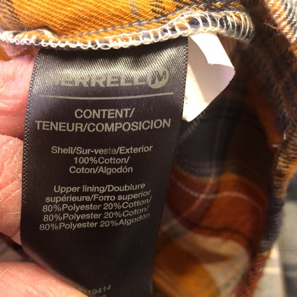 Men’s Merrell XL plaid cotton button down shirt - Picture 7 of 8